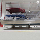 45km/H welded Aluminum Sports Jet Ski Boat , 115hp Mini Speed Boat