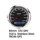 3inch 200Km/H Black Face Autometer Gps Speedometer Yacht Instrument