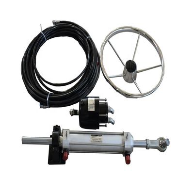 CE ISO35mm Bore Outboard Steering System With 8m Hydraulic Pipe