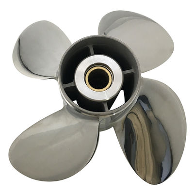 X19 Stainless Steel Outboard Motor Propellers , 110hp Outboard Propeller