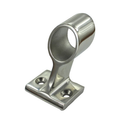 60 degree 316 Stainless Steel Boat  Handrail Fitting / Metal Stanchion
