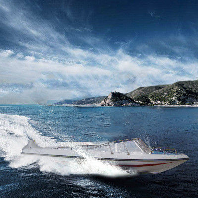 100hp 70Km/H  Leisure Yacht Commercial FiberGlass Luxury Speed Boat